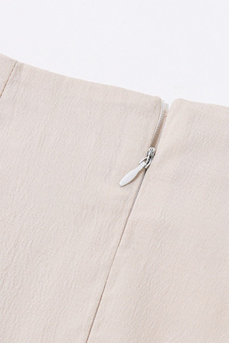 Sweet Elegant Solid Bandage With Bow High Waist Type A Solid Color Bottoms