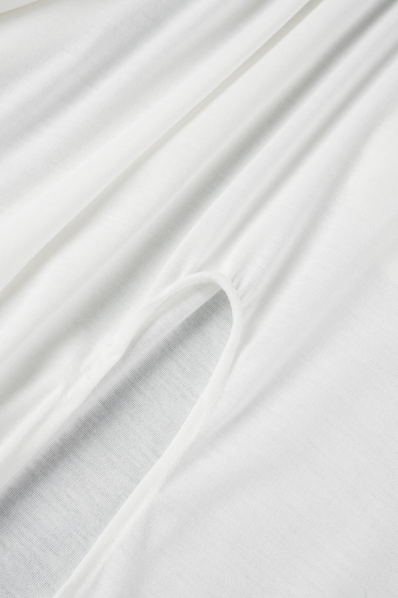 Elegante A-Linien-Kleider für die Arbeit mit einfarbigem Schlitz und Rundhalsausschnitt (10 Farben) 