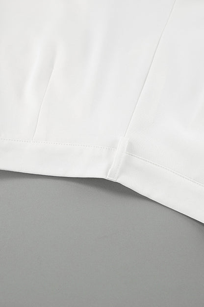 Lässige, gerade geschnittene Hose im britischen Stil mit einfarbigen Taschen 