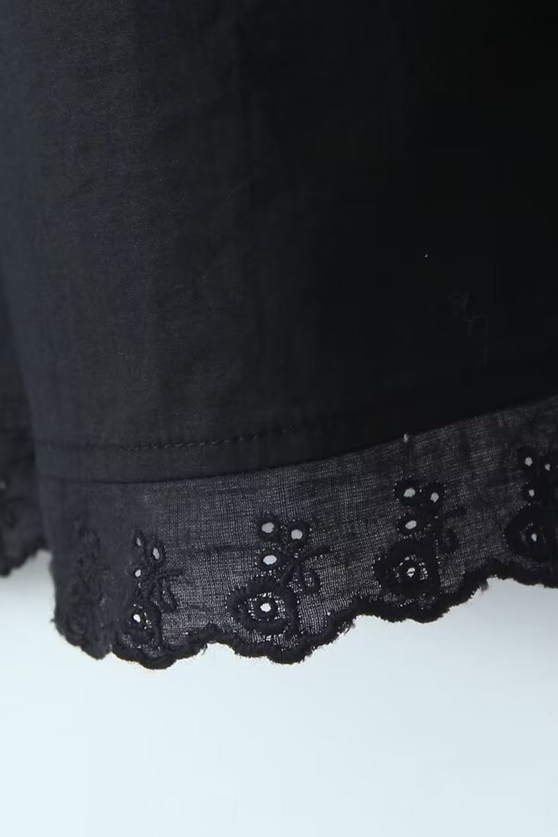 Sexy Urlaub Solide Schnalle Falten Quadrat Kragen Taille Rock Kleider 