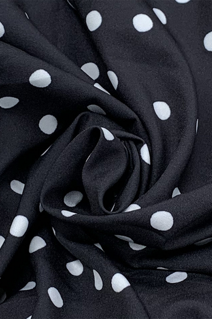 Street Daily Polka Dot Rüschen Reißverschluss Neckholder Ärmellose Kleider 