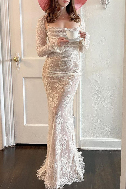 Sexy Solid Color Lace Strap Design Sleeveless Two Pieces