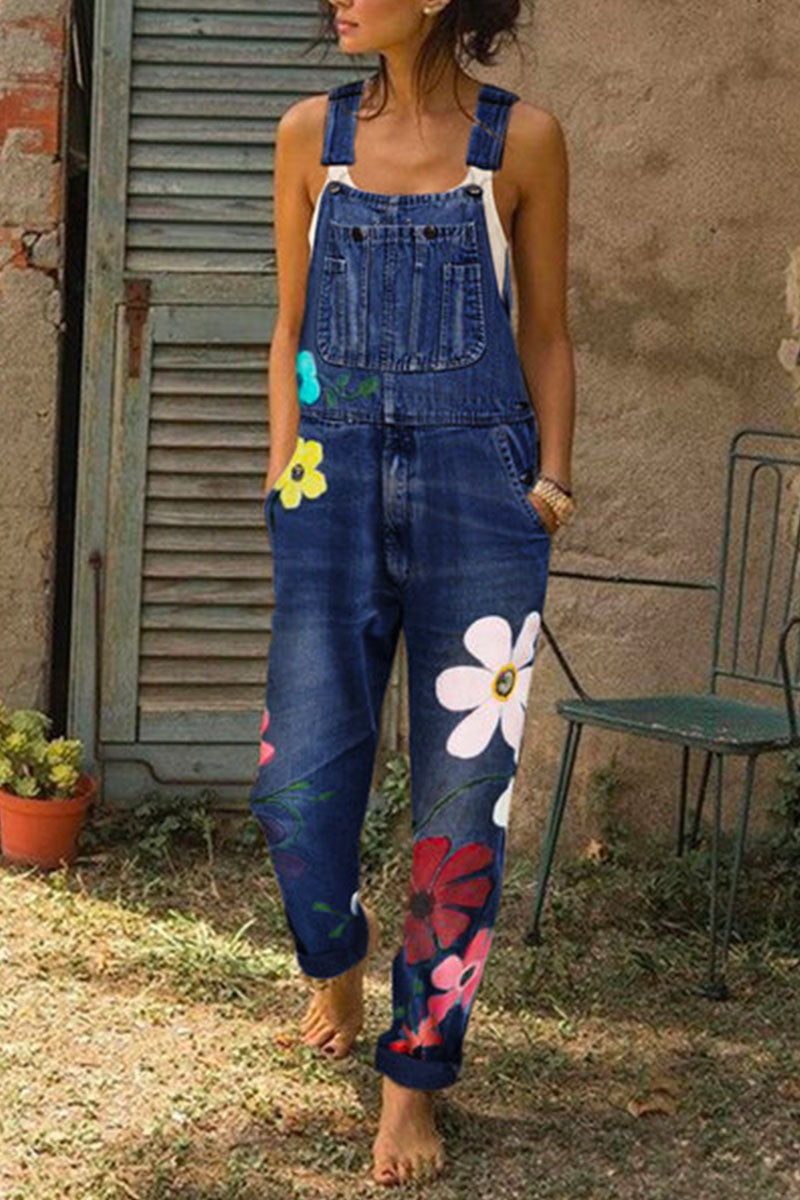 Denim ample en patchwork imprimé Fashion Street (5 couleurs) 
