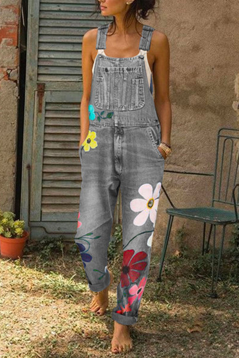 Denim ample en patchwork imprimé Fashion Street (5 couleurs) 