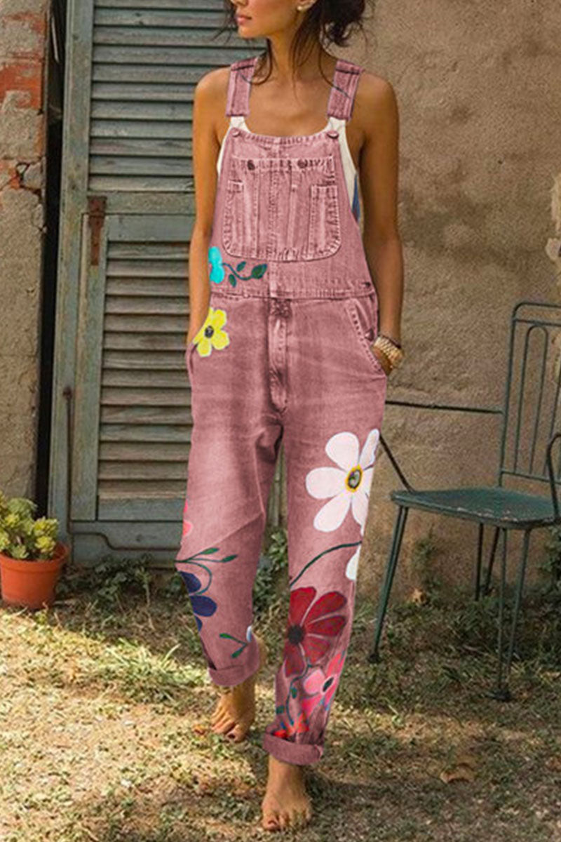 Denim ample en patchwork imprimé Fashion Street (5 couleurs) 