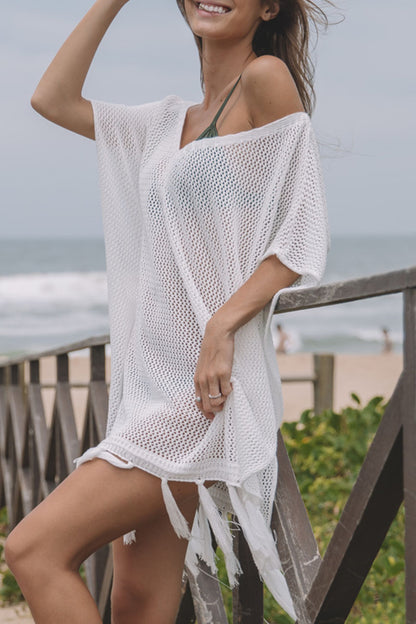 Maillots de bain à pompons solides pour vacances à la mode 